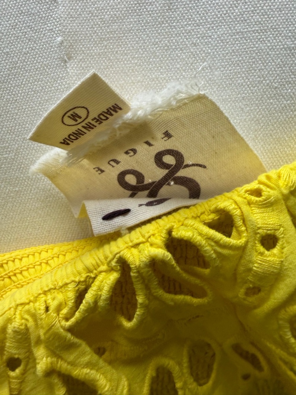 F-9 Figue Phoebe Dress in Sunshine Yellow - Picture 8 of 10